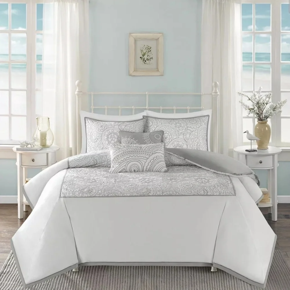 NEW $330 DUVET COVER NEW Harbour House brand  (from Macy's) EMBROIDERED BEAUTY